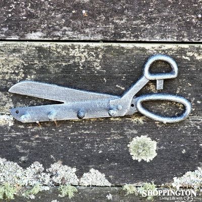 Cast Iron Scissors Key Hook