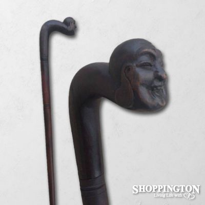 Walking Stick Happy Buddha