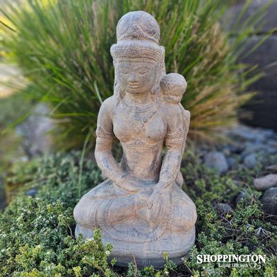 Garden Ornament - Concrete Goddess Flower Buddha 50cm