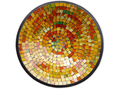 z Mosaic Bowl / Yellow 40cm