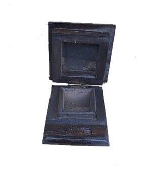 Jewellery Box - Carved Wooden Jewellery Box - 6cm x 6cm
