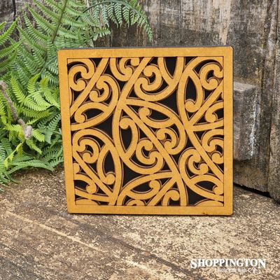 NZ Made Wooden Tile Art / Tahi
