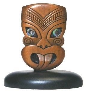 NZ Made Wooden Carving / Wheku
