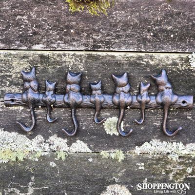 Cast Iron Cat Tail Hanger