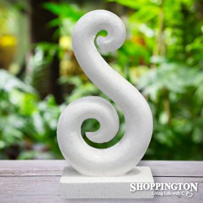 Garden Sculpture - Terrazzo - Fish Hook