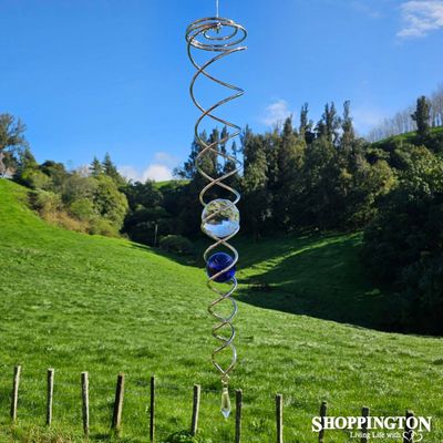 Wind Chime - Crystal Spinner / Clear &amp; Blue