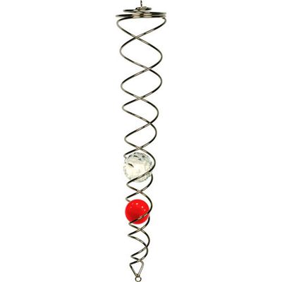 Wind Chime - Crystal Spinner / Red &amp; Clear