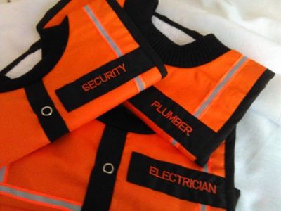 NZ Made Baby Bib / Electrician