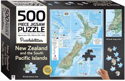 500pc New Zealand Map Jigsaw Puzzle