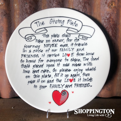 NZ Made Handpainted - The Giving Plate
