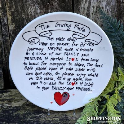 NZ Made Handpainted - The Giving Plate