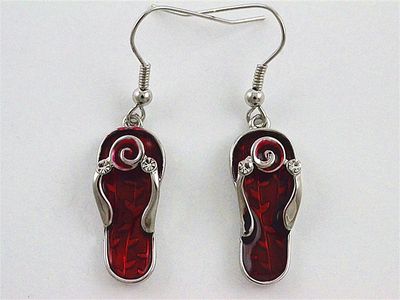 Earrings - Red Jandals