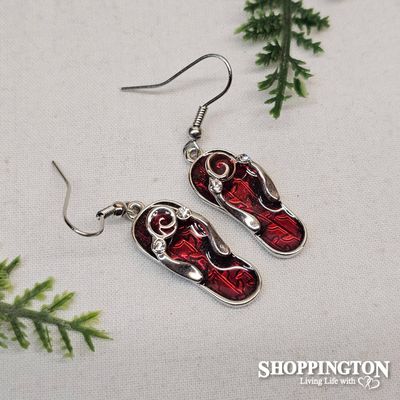 Earrings - Red Jandals