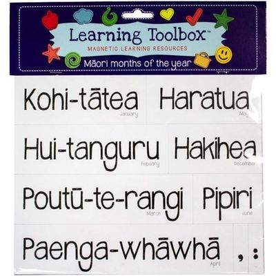 Learning Toolbox Magnets / Te Reo Maori Months
