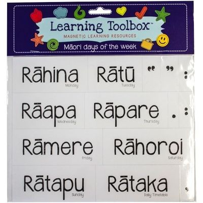 Learning Toolbox Magnets / Te Reo Maori Days of the Week