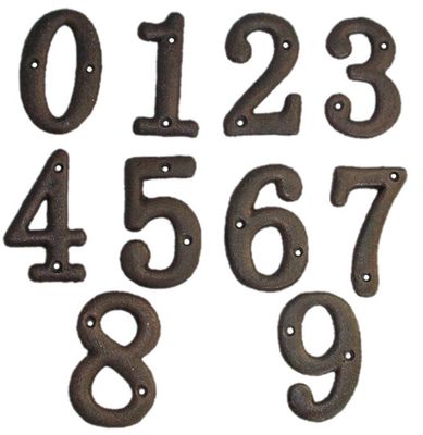 Cast Iron House Number / 0