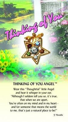 z Affirmation Angel Pin - Thinking of You