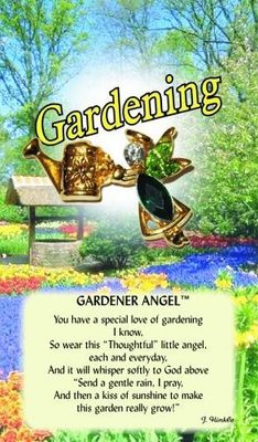 z Affirmation Angel Pin - Gardener Angel