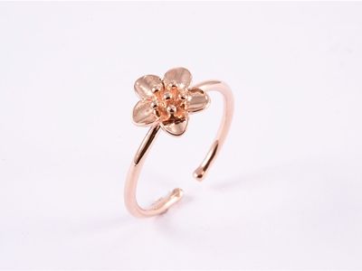Ring - Rose Gold Flower (adjustable)