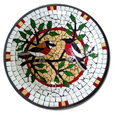 z Mosaic Bowl 40cm - Bird