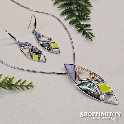 Necklace - Colourful Paua Set