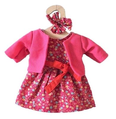 Hopscotch Dolls Clothes - Pink Floral Dress