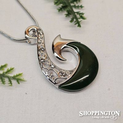 Necklace - Jade Fish Hook