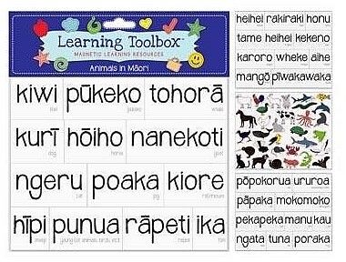 Learning Toolbox Magnets / Animals in Te Reo Maori
