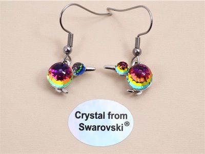 Earrings - Crystal Kiwi