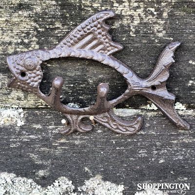 Cast Iron Fish Hook Double