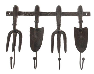 Cast Iron Tool Garden Hooks