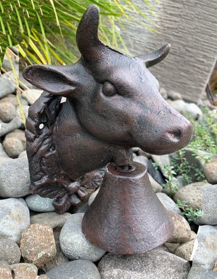Cast Iron Cow / Bull Door Bell