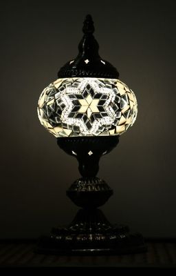 Turkish Mosaic Lamp - Small White
