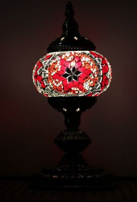 Turkish Mosaic Lamp - Small Red