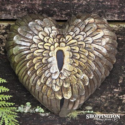 Collectable Heart - Antique Gold Wings