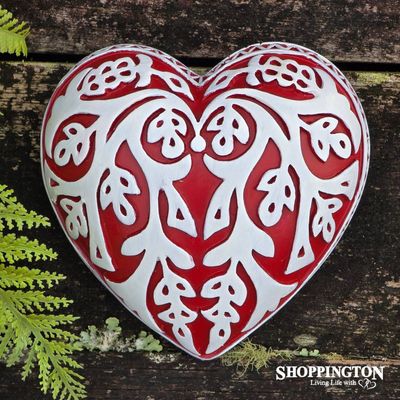 Collectable Heart -Red Floral