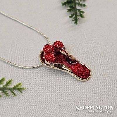 Necklace - Red Pohutukawa Jandal Necklace