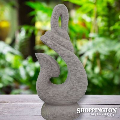 Garden Sculpture - Concrete Fish Hook 70cm