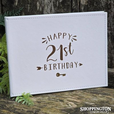 21st Birthday Guest Book - Rose Gold