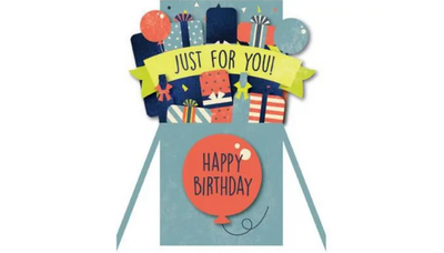 Pop Up Gift Card - Happy Birthday Just For You
