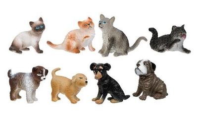 Plastic Animals - Kittens &amp; Puppies