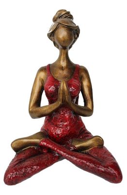 Yoga Lady - Gold &amp; Red