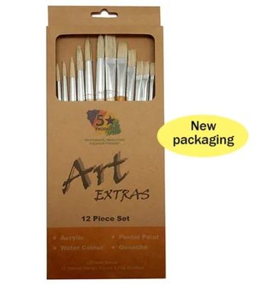 Art Extras - 12 Piece Paint Brushes