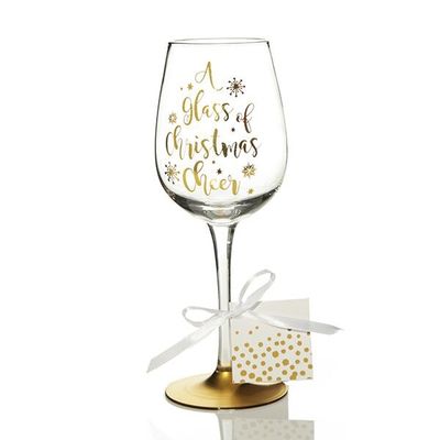 Wine Glass - Christmas Cheer