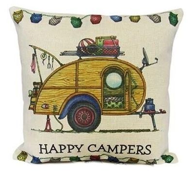 Cushion - Happy Campers Vintage