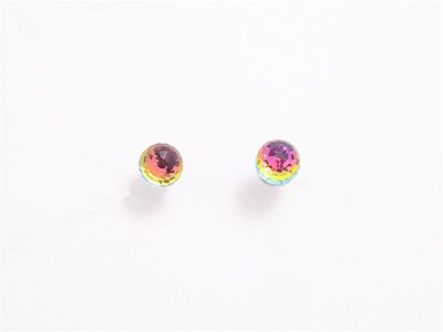 Earrings - Swarovski Crystal Ball Coloured