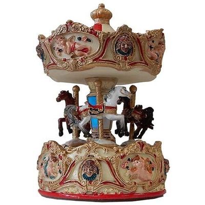 Musical Carousel / Red &amp; Cream