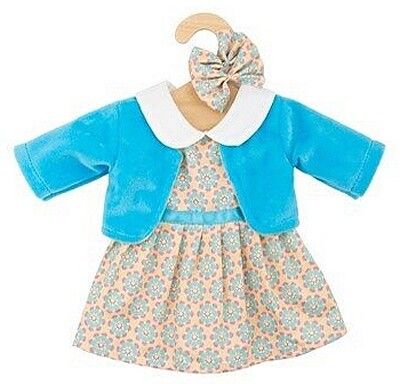 Hopscotch Dolls Clothes -Blue Floral Dress &amp; Jacket