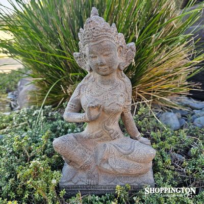 Garden Ornament - Concrete Buddha Lady 36cm