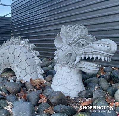 3pc Dragon Garden Sculpture